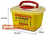 Medical syringe round sharp container ,safety box for needles,sharp bin,