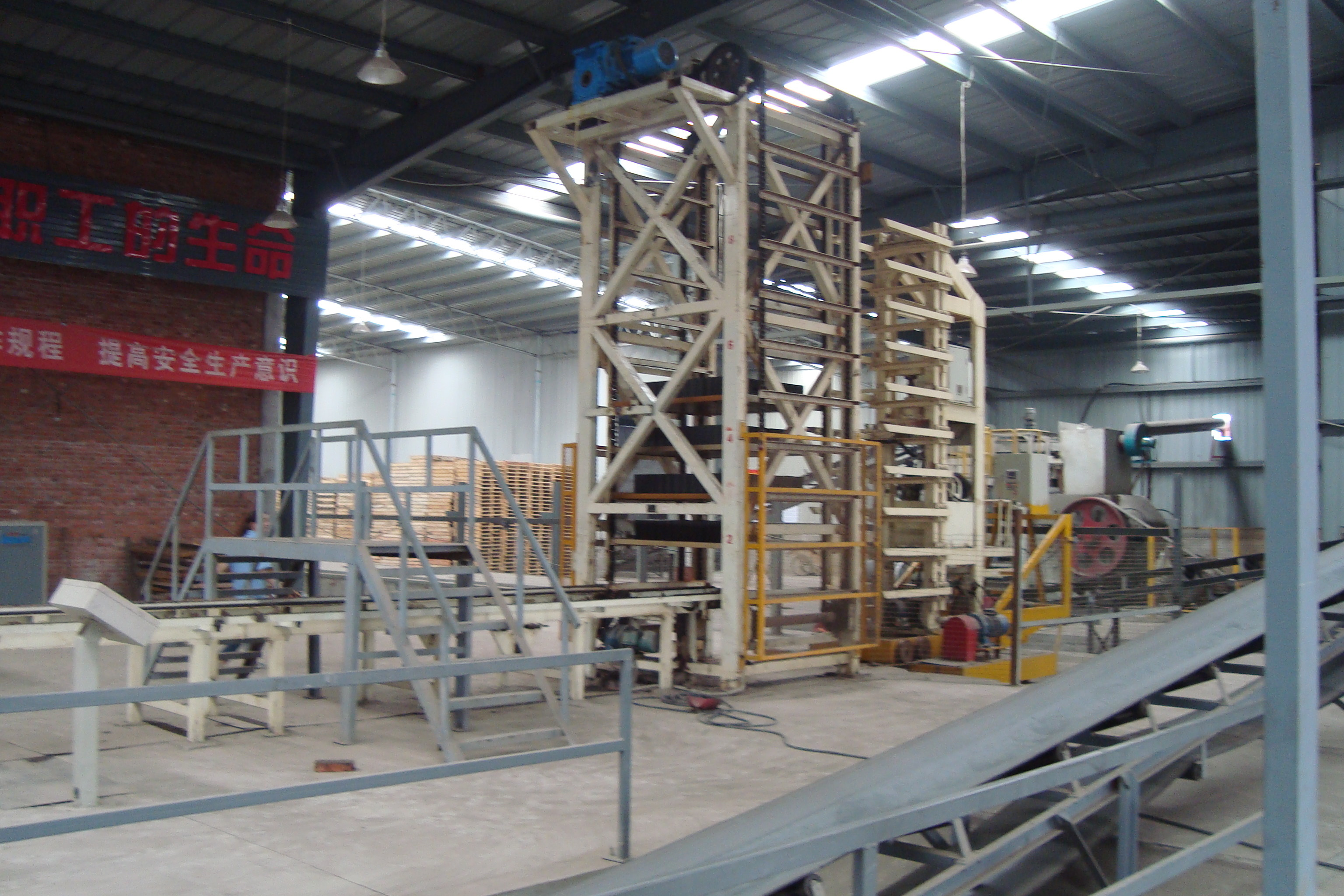 50KW Setting Automatic Brick Making Machine Brick Loading And Unloading System