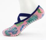 Cotton Yoga Grip Socks With Belt Pilates Fitnnes Custom Yoga Socks Anti Slip