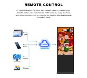 China OEM ODM 43 49 50 55 Inch LCD Touch Screen Indoor Floor Standing School Digital Signage factory