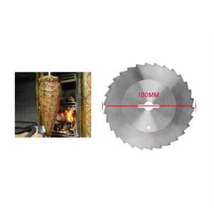 China Food Stainless Steel 100mm Meat Cutting Machine Round Knife / Blades factory