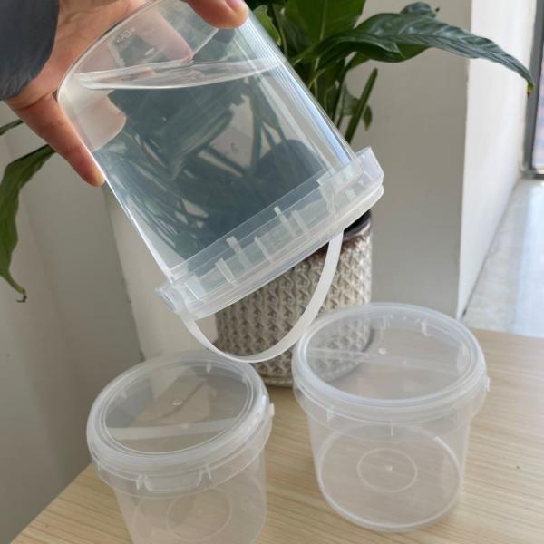 Certificate GAP/ISO/FDA Approved Plastic Pail for and Transparent Food Safe