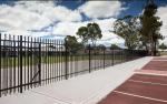 Customized Black Zinc Steel Metal Garrison Fence Panels Maintenance Free