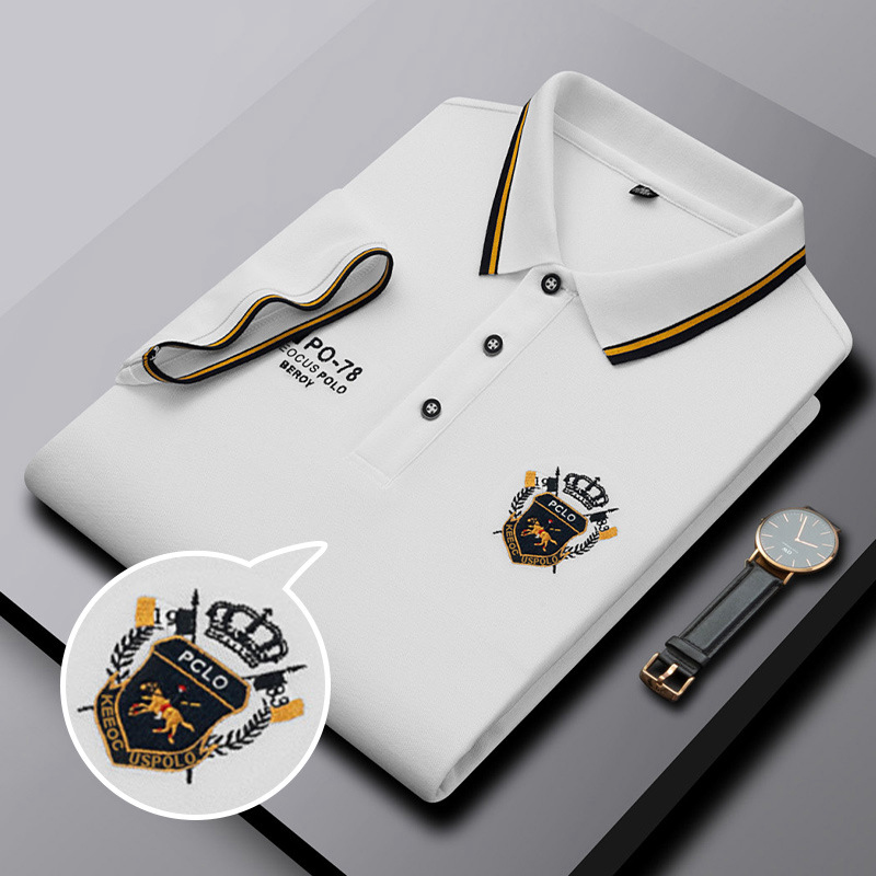 Print Custom Uniform Golf Polo Shirts in Jersey Fabric for Golf Business Uniform