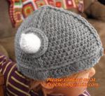 Infant Handmade Crochet Winter Hat Kid Viking Horns Hat Knitted Hat