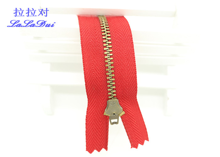 Antique Brass 6 Inches 4.5yg Jeans Zipper With H65 Brass Material