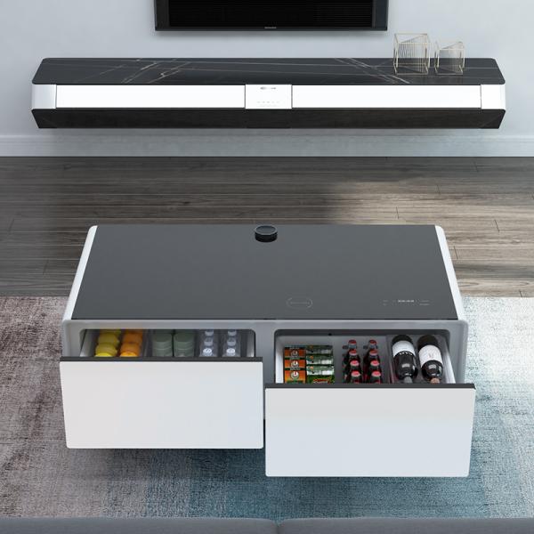 110/50-60hz Modern Smart Table With Drawers Music Speakers TB135 Refrigerator Table