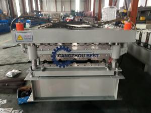 China Corrugated Sheet Cold Roll Forming Machine Production Line For Double Decker Roofing factory