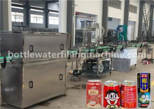 China Juice / Milk Beverage Filling Machine , Aluminum Can Filling Sealing Machine factory