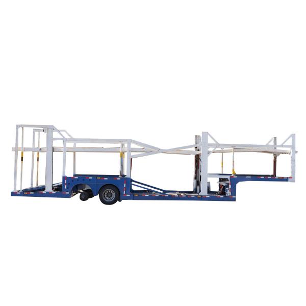 Dependent Truck Semi Towing Car Trailer 2 Axle Car Carrier with Air Suspension