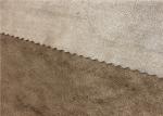 Breathable Faux Suede Fabric , 89% P 11% SP Microfiber Suede Upholstery Fabric