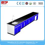 All Wood MDF Board Chemistry Laboratory Wall Bench With Drawer ISO9001