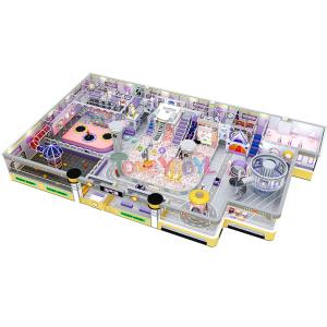 China 460 Squares Indoor Interactive Playground Colorful Maze Playground factory