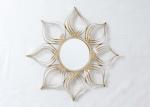 Modern Stylish Home Decoration Gold Sun Mirror Wall Decor