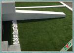 Anti - UV Roof Landscaping Artificial Grass S Shape Monofil PE + Curly PPE