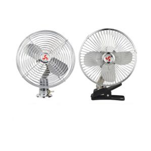 China 12v / 24v Car Cooling Fan With On - Off Switch Full Safety Metal Guard factory