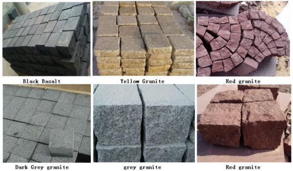 G666 red paving stone tiles