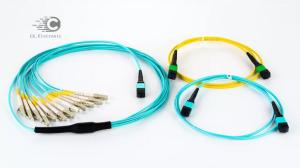 China OM3 OM4 Aqau 2mm 3mm MPO assembly Polarity Switch MPO connector patch cord factory