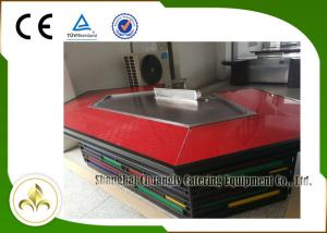 China 11 Seats Electric Tube Heating Teppanyaki Grill Table Stainless Steel Material factory