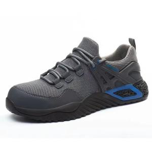 China Fly Knitting Safety Shoes For Women Lightweight Steel Toe Shoes factory