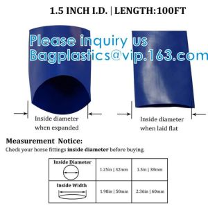 General Purpose Reinforced PVC Lay-Flat Water Discharge Hose,For Use While Back