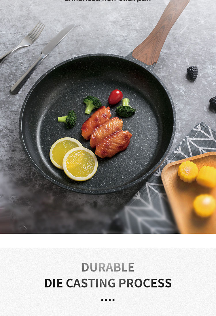 Hot Sale Cookware Marble Coating Fry Pan Die-cast Aluminum 28cm Non Stick Frying Pan Ollas Fry Pan