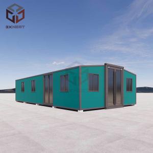 China Quick Assembly Prefab Tiny Expanding Container Homes Corrugated Metal Roofing factory