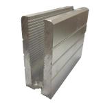 Frameless Glass Aluminum Handrail Track Floor Trough Guardrail Card Slot