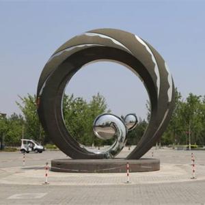 China Large Carved Coral Decorative Metal Sculpture for Landscape Garden factory