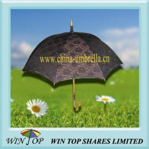 China Japan Style Wood Straight Lace Umbrella Parasol factory