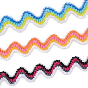 China Lady Dresses Accessories Polyester Ric Rac Ribbon High Tenacity factory