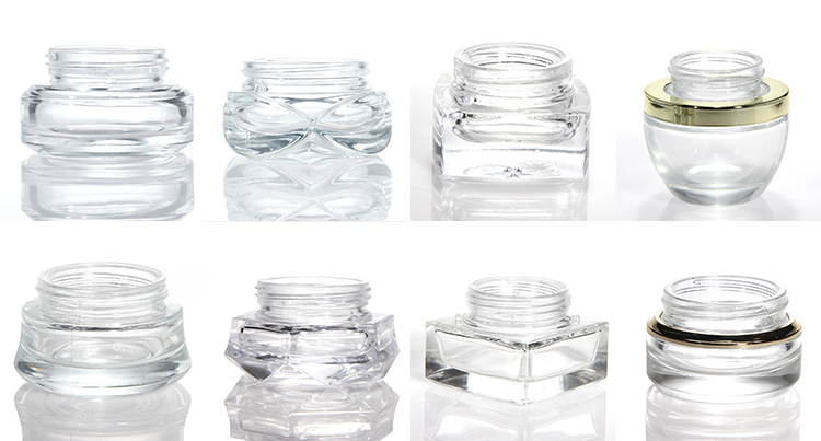 Wholesale Private Label Cosmetic Dropper Bottle Transparent Skincare Set Packaging Lotion Toner Perfume Oil Cream Jar