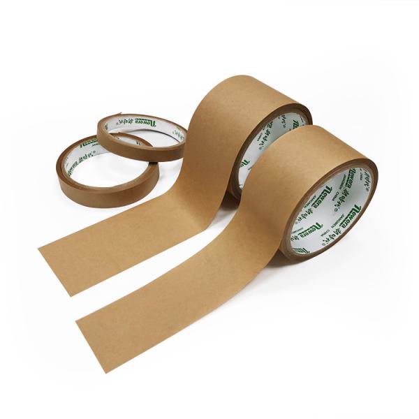 Eco- Friendly Writable Kraft Paper Gummed Tape Adhesive Rubber Glue Self