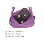 Mini Crosssling Custom Messenger Bags 2 Zipper Pockets Soft Top Adjustable