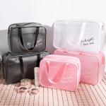 Pure Color Travel L34*H20 Cm Portable Cosmetic Vanity Bag
