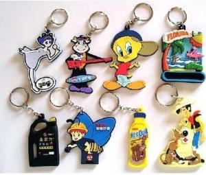 China Customized PVC 3D Molding Silicone Rubber Keychain factory