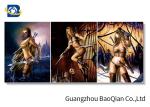 Cartoon Sexy Pretty Girl Photo For Home Wall Decor , 3d Flipped Changing