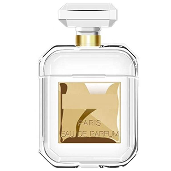 Compatible for Airpods Luxury Perfume Bottle Clear Case Cover Protective