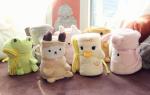 Lovely Animal Print Throw Blanket / Flannel Blanket Cartoon Characters Wearable