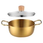 Wholesale Silver Korean Cookware Sauce Pot Stainless Steel 430 Soup Pot With