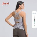 Cross Back Women Tank Top High Impact Bra Loost Fit Lightweight