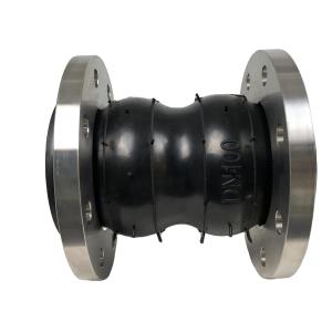 China SS304 Flange Double Sphere Rubber Expansion Joint DIN Manufacturers Waterproof factory