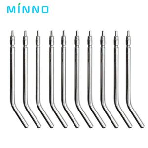China 10pcs Stainless Steel Dental Air Triple Syringe 3 Way Dental Air Water Spray Syringe Nozzles Tips factory