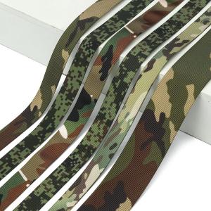 China Printed Camouflage Webbing Multi-pattern Thickened Nylon Outdoor Vest Infrared Resistant Wear-resistant Matte Flame-retardant Webbing factory