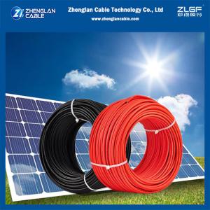 China XLPO Black Photovoltaic Solar Cable 4mm2 AC1KV / DC1.5KV 200M / ROLL H1Z2Z2-K factory