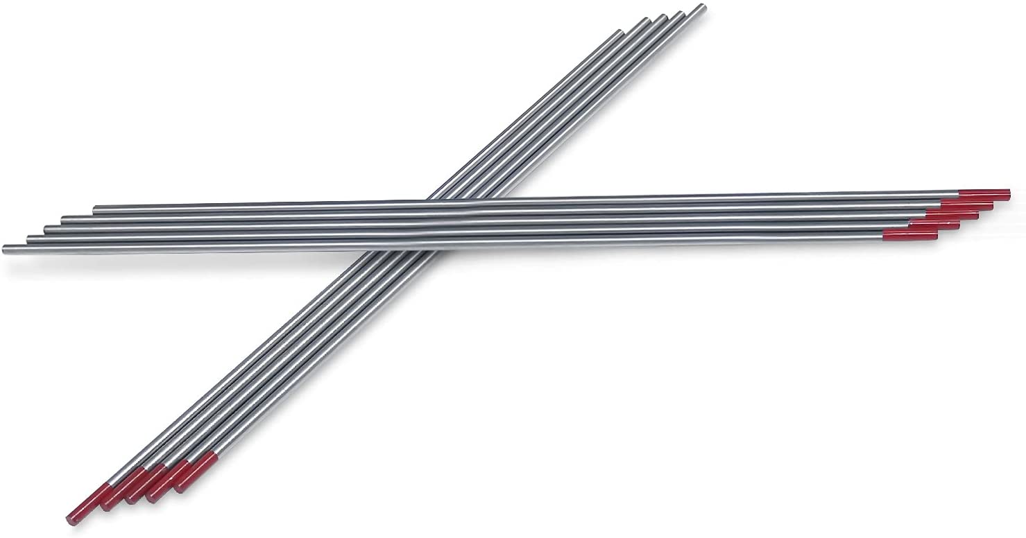Unleash Your Tig Welding Potential with WT20 3/32 2.4mm*175mm Red Tungsten Electrodes