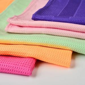 China KILINE Magic Microfiber Waffle 40x60cm Absorbent Cloth Lint Free Waffle Kitchen Towel Reusable Multi-purpose Kitchen Weave Towel factory