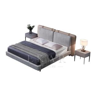 China Modern Design Leather Bed Modern Design King Size Bed bedroom Furniture factory
