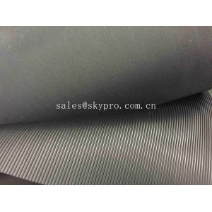 Eco - Friendly Rubber Mats Safety Fine Stripe Cow Mattress High Friction