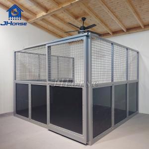 China Prefabricated  HDPE Classic Equine Horse Stall Panels Horse Stable Sliding Door factory